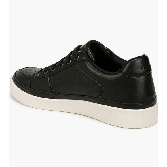 Vionic Emery Low Top Sneaker black leather women’s size 8 NWB - Picture 2 of 5